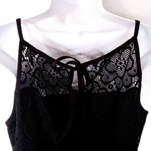 Dresses - EUC black lace a line slip dress Dresses - EUC black lace a line slip dress